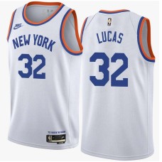 New York Knicks #32 Jerry Lucas Jersey -White Classic