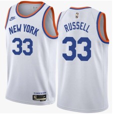 New York Knicks #33 Cazzie Russell Jersey -White Classic