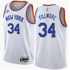 New York Knicks #34 Greg Fillmore Jersey -White Classic