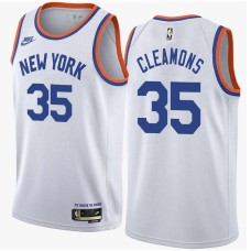 New York Knicks #35 Jim Cleamons Jersey -White Classic