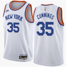 New York Knicks #35 Terry Cummings Jersey -White Classic