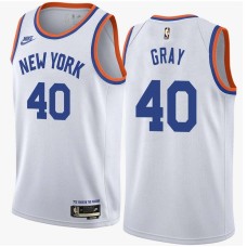 New York Knicks #40 Stuart Gray Jersey -White Classic