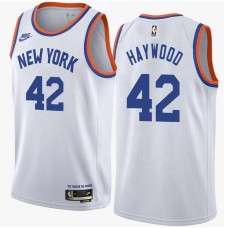 New York Knicks #42 Spencer Haywood Jersey -White Classic