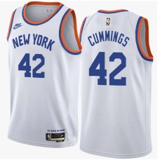 New York Knicks #42 Pat Cummings Jersey -White Classic