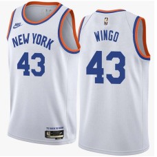 New York Knicks #43 Harthorne Wingo Jersey -White Classic