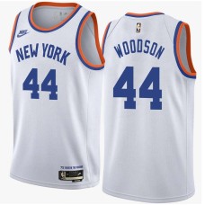 New York Knicks #44 Mike Woodson Jersey -White Classic