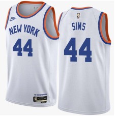 New York Knicks #44 Courtney Sims Jersey -White Classic