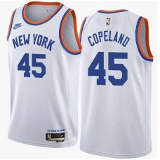 New York Knicks #45 Hollis Copeland Jersey -White Classic