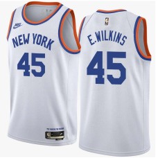 New York Knicks #45 Eddie Lee Wilkins Jersey -White Classic