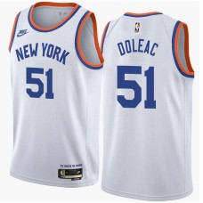 New York Knicks #51 Michael Doleac Jersey -White Classic