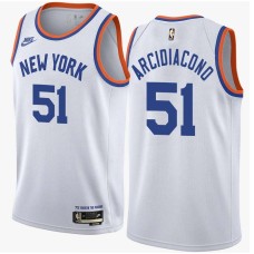 New York Knicks #51 Ryan Arcidiacono Jersey -White Classic