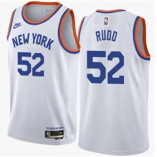 New York Knicks #52 John Rudd Jersey -White Classic