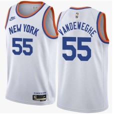 New York Knicks #55 Kiki Vandeweghe Jersey -White Classic