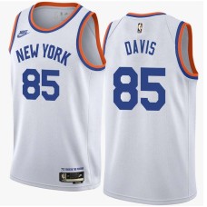 New York Knicks #85 Baron Davis Jersey -White Classic