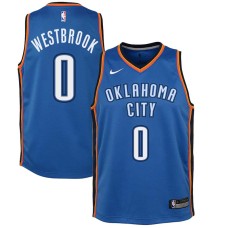 Oklahoma City Thunder #0 Russell Westbrook Jersey -Blue