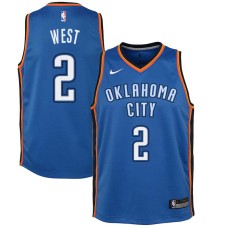 Oklahoma City Thunder #2 Delonte West Jersey -Blue