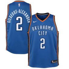 Oklahoma City Thunder #2 Shai Gilgeous-Alexander Jersey -Blue