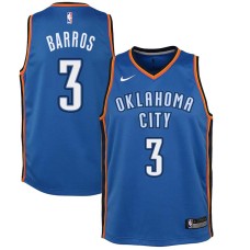 Oklahoma City Thunder #3 Dana Barros Jersey -Blue