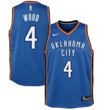 Oklahoma City Thunder #4 Al Wood Jersey -Blue