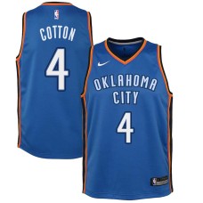 Oklahoma City Thunder #4 James Cotton Jersey -Blue