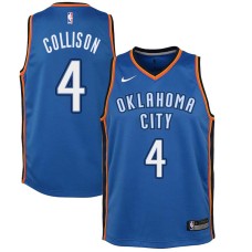 Oklahoma City Thunder #4 Nick Collison Jersey -Blue