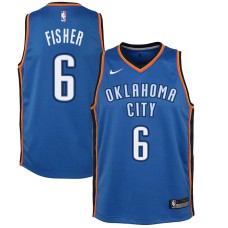 Oklahoma City Thunder #6 Derek Fisher Jersey -Blue