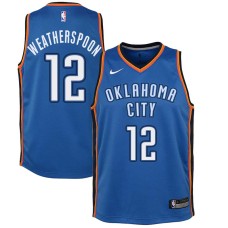 Oklahoma City Thunder #12 Nick Weatherspoon Jersey -Blue