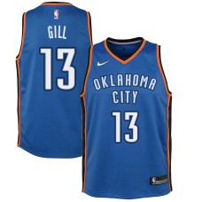 Oklahoma City Thunder #13 Kendall Gill Jersey -Blue