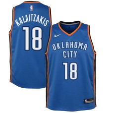 Oklahoma City Thunder #18 Georgios Kalaitzakis Jersey -Blue