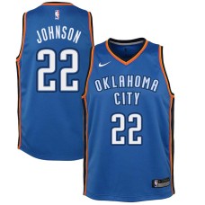 Oklahoma City Thunder #22 Eddie Johnson Jersey -Blue