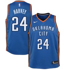 Oklahoma City Thunder #24 Antonio Harvey Jersey -Blue