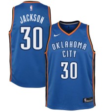 Oklahoma City Thunder #30 Wardell Jackson Jersey -Blue