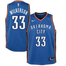 Oklahoma City Thunder #33 Bob Wilkerson Jersey -Blue