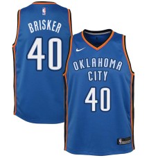 Oklahoma City Thunder #40 John Brisker Jersey -Blue