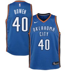 Oklahoma City Thunder #40 Ryan Bowen Jersey -Blue