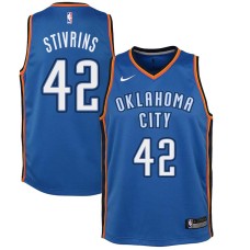 Oklahoma City Thunder #42 Alex Stivrins Jersey -Blue