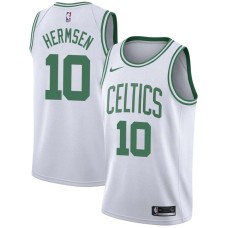 Boston Celtics #10 Kleggie Hermsen Jersey -White