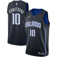 Orlando Magic #10 Darrell Armstrong Jersey -Black