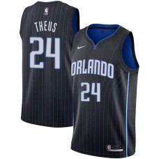 Orlando Magic #24 Reggie Theus Jersey -Black