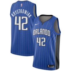 Orlando Magic #42 Larry Krystkowiak Jersey -Blue