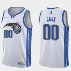 Orlando Magic #00 Anthony Cook Jersey -White Earned