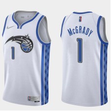 Orlando Magic #1 Tracy McGrady Jersey -White Earned