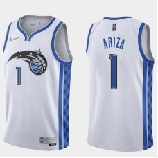 Orlando Magic #1 Trevor Ariza Jersey -White Earned