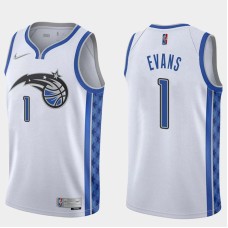 Orlando Magic #1 Maurice Evans Jersey -White Earned