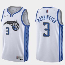 Orlando Magic #3 Al Harrington Jersey -White Earned