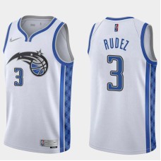 Orlando Magic #3 Damjan Rudez Jersey -White Earned