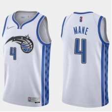 Orlando Magic #4 Karim Mane Jersey -White Earned