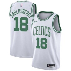 Boston Celtics #18 Woody Sauldsberry Jersey -White