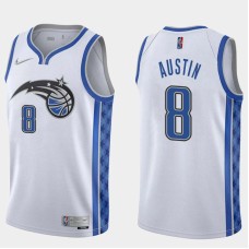 Orlando Magic #8 Isaac Austin Jersey -White Earned