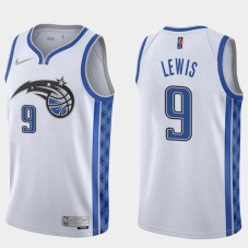 Orlando Magic #9 Rashard Lewis Jersey -White Earned